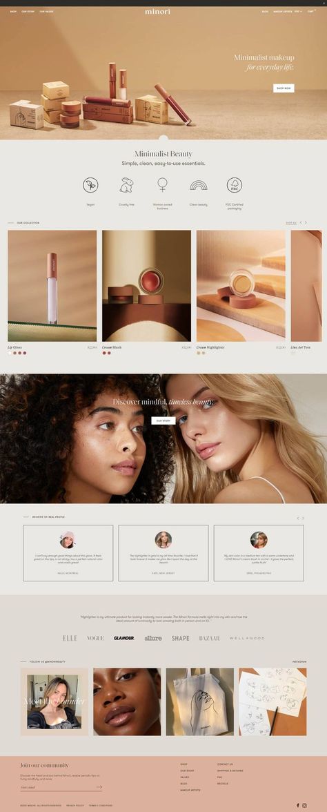 Website Design Layout Ecommerce, Modern Ecommerce Web Design, Best Ecommerce Website Design, Web Gallery Design, Hair Extensions Website Design, Ecomm Website Design, Website Design Homepage, Godaddy Website Design, Beautiful Websites Inspiration