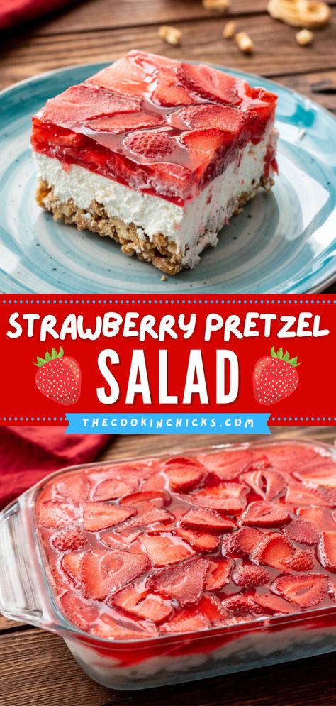 Pie, Spring Pretzel Salad, Strawberry Jello And Pretzel Dessert, Jello Pretzel Salad Strawberry, Summer Treats Recipes, Pretzel Strawberry Salad, Easy Strawberry Pretzel Salad, Strawberry Pretzel Dessert Easy, Strawberry Pretzel Salad Dip