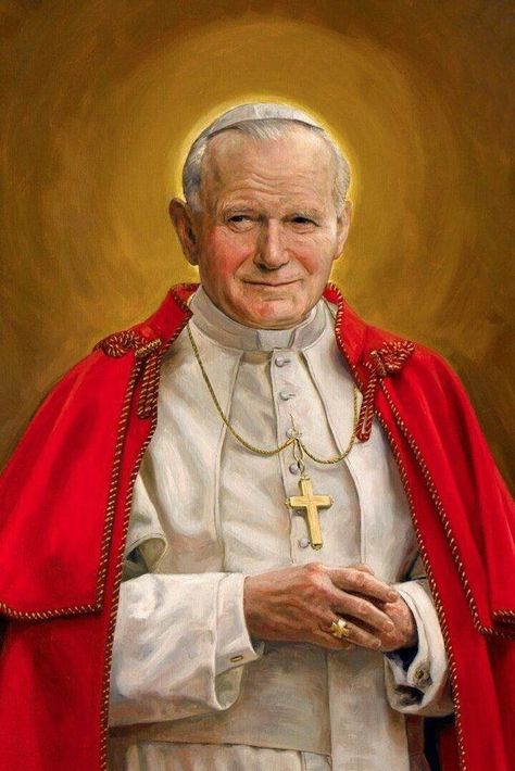 22 de octubre: San Juan Pablo II - Santa Eulalia de Lians Roman Catholic Art, Pope Saint John Paul Ii, St Joseph Catholic, San Juan Pablo Ii, Santi Cattolici, St John Paul Ii, Juan Pablo Ii, Saint Teresa, Christian Images