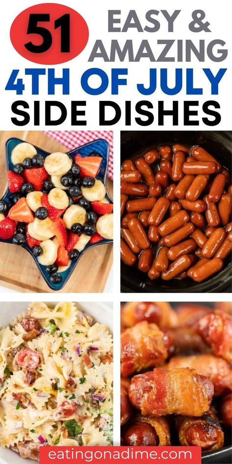 Yummy Bbq Sides, Easy Side Dishes Veggies, Easy Travel Side Dishes, Basic Side Dishes, Easy Sides To Bring To A Cookout, Cookout Side Dishes Vegetables, Quick 4th Of July Recipes, Party Food Sides Dishes, Easy Side Dishes For Picnic