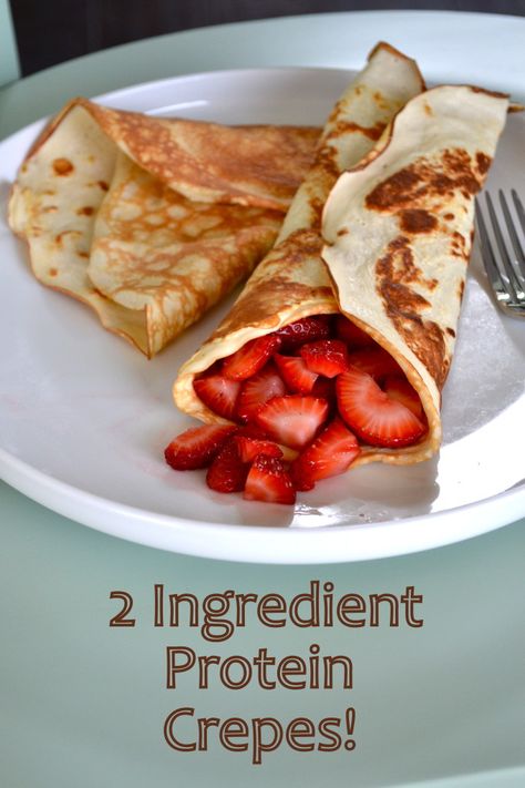 No Carb Tacos, Protein Powder Egg White Pancakes, Simple Protein Meal Prep, Protein Dense Dinner, Low Calorie Crepes Healthy, Protein Powder Crepes, Egg White Protein Pancakes, 4 Egg Whites Recipe, Whey Powder Recipes