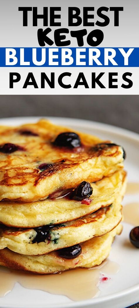 Low Carb Almond Flour Pancakes, Keto Blueberry Pancakes, Pancakes With Almond Flour, Paleo Blueberry Pancakes, Keto Cream Cheese Pancakes, Flourless Pancakes, Almond Flour Pancake Recipe, Best Keto Pancakes, Grain Free Pancakes