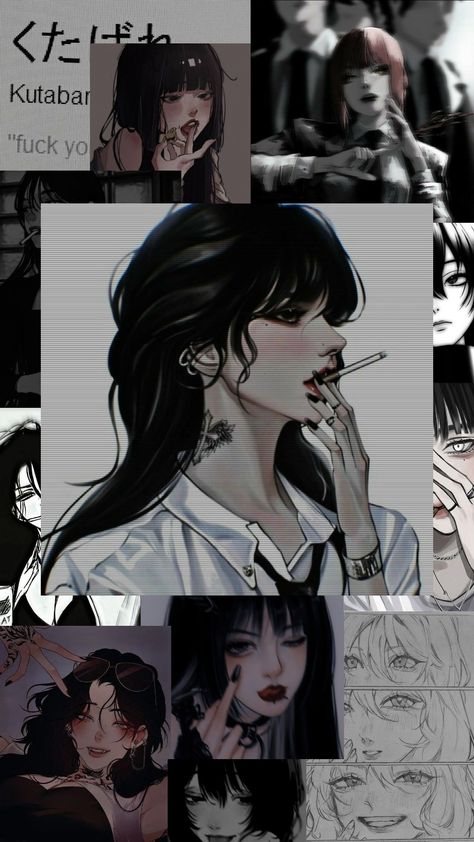 bad girls wallpaper Tela, Bad Girl Animation, Goth Girl Aesthetic Wallpaper, Gangster Girl Aesthetic Wallpaper, Badass Wallpaper Aesthetic, Tomboy Wallpaper Aesthetic, Girls Wallpaper Aesthetic, Bad Girl Aesthetic Wallpaper, Goth Girl Aesthetic