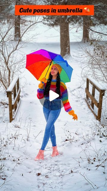 Kriti Kushwaha | Travel & Posing on Instagram: "Cute pose ideas with an umbrella.⛱️❄️ Which one do you like the most?🥰 Don’t forget to save.🫶Like and follow @wanderesskriti for more tips and tricks.💕 Outfit linked in the bio.👗 Follow my shop on the LTK app to shop this post and get my exclusive app-only content! Link in bio. 🤗 #howtopose #posingtips #posingideas #posing #photoshoot #photoshootideas #posingforthecamera #creativity #poseideas #photoposes #tipsandtricks #phototips #posesforpictures #trending #snowphotography #winterphotography" Posing Tips, Umbrella Photoshoot, Posing Photoshoot, Cute Pose Ideas, Cute Pose, Snow Photography, Pose Ideas, Cute Poses, Winter Photography