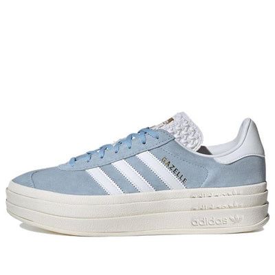 (WMNS) adidas originals Gazelle Bold 'Clear Sky' ID6991 Platform Cute Shoes, Adidas Shoes Women Gazelle, Adidas Shoes Women Blue, Trending Adidas Shoes, Shoes For Women New Balance, Adidas Platform Gazelle, Popular Shoes 2024, Fall Shoes 2024, Light Blue Sambas