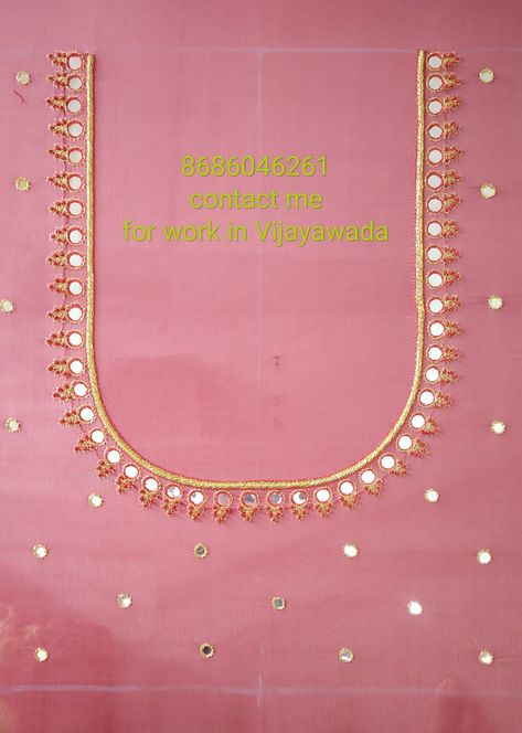 Machine Embroidery Mirror Work, Mirror Design Blouse, Magam Work Mirror Designs, Mirror Work In Blouse, Mirror Work Computer Embroidery, Maggam Mirror Work Blouse Designs, Mirror Work Blouse Design Simple, Mirror Maggam Work Blouse Designs Latest, Mirror Aari Work Blouse Design