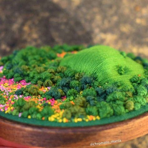 Fimo, Plymouth England, Rural England, Landscape Embroidery, 3d Landscape, 3d Embroidery, Hand Embroidery Art, Sewing Embroidery Designs, Embroidery Craft