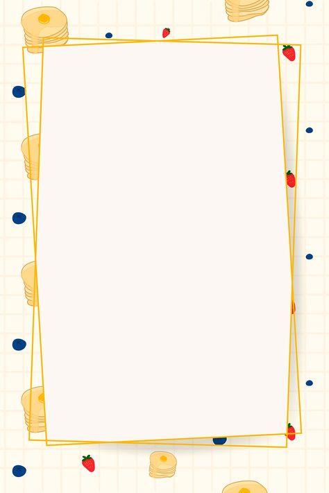 Vector paper frame on food pattern background | free image by rawpixel.com / Mind Food Frame, Clip Art Frames Borders, Food Illustration Design, Cute Frame, Background Cartoon, Writing Paper Printable Stationery, Food Pattern, Writing Paper Printable, Page Borders Design