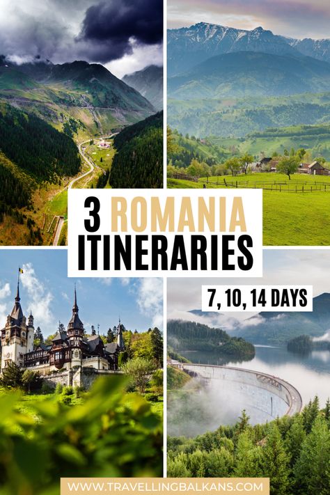 Want to know the best Romania itinerary? Here are 2 different Romania travel ideas.  From Transylvania, Bucharest, Sibiu, Brasov and more - I have it all covered for you in this post! Romania nature and landscapes are some of the most beautiful travel destinations in the world. If you want to visit Romania this is a great start! Don't miss out on this Balkan travel destination Click to check out the post… #romaniatravel #balkantravel #balkanitinerary Romania Things To Do, Romania Travel Photography, Romania Travel Guide, Romania Itinerary, Romania Nature, Romania Trip, Balkan Travel, I Have It All, Visit Romania