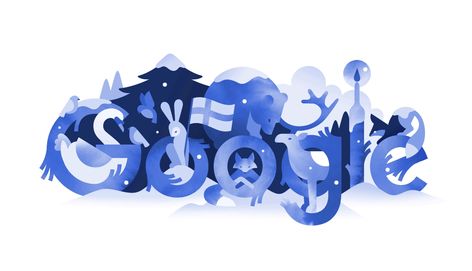 Google Doodle illustration on Behance Best Google Doodles, Google Animations, Google Birthday, Happy Birthday Google, Doodle 4 Google, Google Homepage, Doodle Google, Google Logo, Christmas Campaign