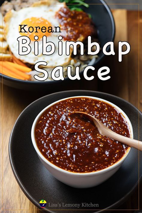 Bibimbap Sauce, Koreansk Mad, Korean Bibimbap, Koreansk Mat, Bibimbap Recipe, Recipe Korean, Korean Side Dishes, Korean Cooking, Korean Dishes