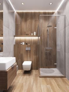 Reka Bentuk Dapur, Design Interior Baie, Makeover Kamar Mandi, Decor Baie, Small Bathroom Renovations, New Bathroom Ideas, Bathroom Decor Luxury, Small Bathroom Makeover, Wooden Bathroom