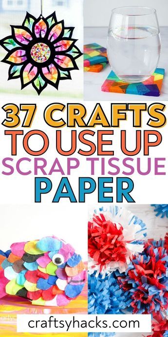 Upcycling, Crafts For Elderly Easy, Crafts For Special Needs Adults, Tissue Paper Art Projects, Senior Craft Ideas, Tissue Paper Crafts Decoration, Tissue Crafts, 4h Crafts, Odd Objects