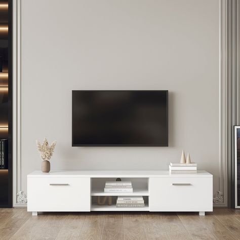 Tv Stand Cabinet Modern, Television Stands Ideas Living Rooms, Santiago, White Tv Stand With Drawers, Living Room With White Tv Stand, Tv Stands Ideas For Living Room Modern, Table For Tv Living Room, Tv Table Living Room Tv Stands, Best Tv Stands Living Rooms