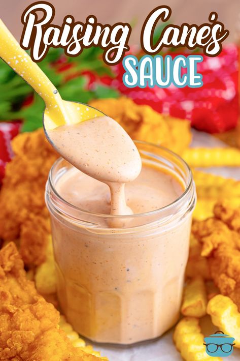 Raising Cane's Sauce J Dawgs Sauce Recipe, Copycat Canes Sauce Recipe, Copycat Raising Canes Sauce, Canning Gravy Recipes, Chicken Dipping Sauce Recipes Simple, Raising Caine’s Sauce, Rasing Canes Copycat Sauce, Raising Cane’s Dipping Sauce, Diy Canes Sauce