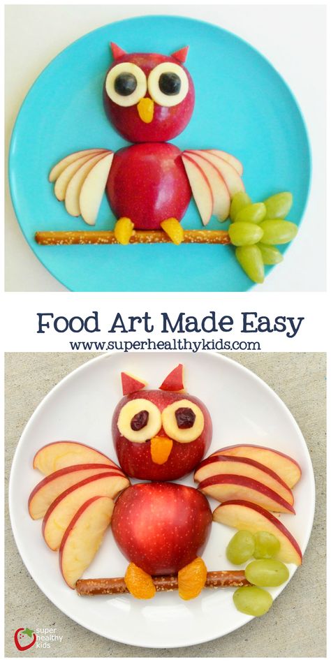 Food Art Made Easy. The easy way to create fun food! Food Art Easy, Healthy Food Art, Dessert Design, Japanese Food Art, Food Art Painting, Fest Mad, Super Healthy Kids, Kreative Snacks, Food Art For Kids