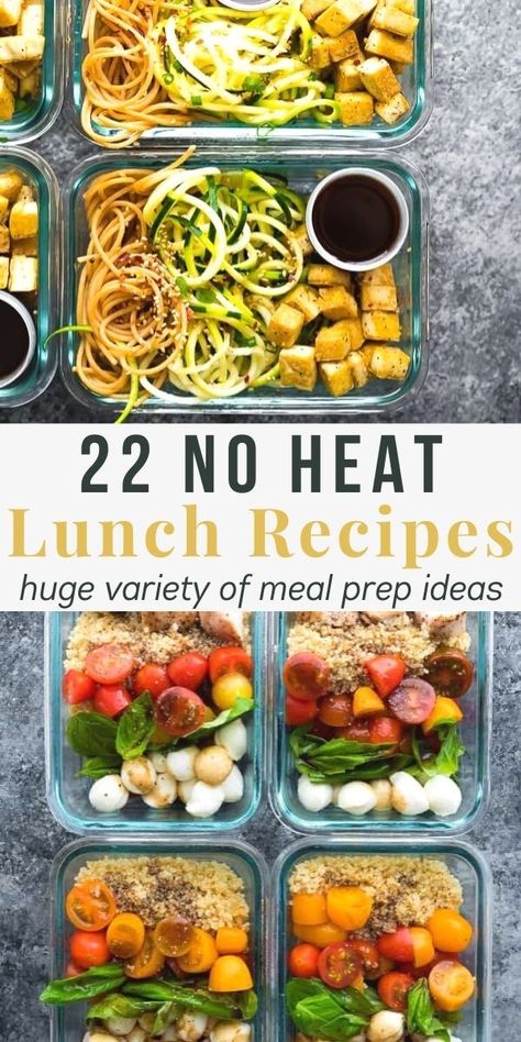 To Go Meals Lunch Boxes, Non Heat Lunch Ideas To Work, Lunch Meal Prep No Microwave, Meal Prep Lunches For Work Cold, Cold Lunch Bowls Healthy, Meal Prep For The Week No Microwave, Salad Recipes Lunch Meal Prep, Lunch Meal Prep No Heat, Easy Meal Prep Cold Lunch