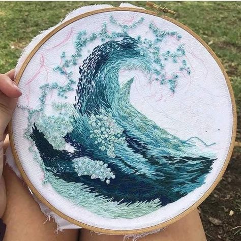 Crewel Embroidery, Broderie Simple, Embroidered Art, 자수 디자인, Hand Embroidery Art, Hand Embroidery Stitches, Modern Embroidery, Embroidery Craft, Embroidery Hoop Art