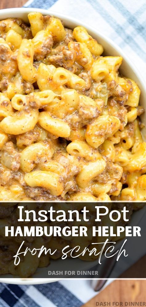 Instapot Frozen Hamburger, Hamburger Meat Recipe Instant Pot, Beef Dinner Recipes Instant Pot, Essen, Pressure Cooker Hamburger Helper, Instant Pot Hamburger Helper Homemade, Instapot Hamburger Mac And Cheese, Easy Instant Pot Dinner Recipes For Family, Comfort Instant Pot Recipes