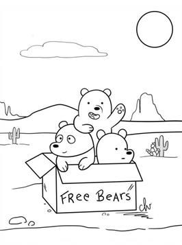 Nice coloring pages: We bare Bears on Kids-n-Fun Fimo, We Bare Bears Coloring Pages, Transformers Coloring Pages, Shopkins Colouring Pages, Earth Day Coloring Pages, Elsa Coloring Pages, Emoji Coloring Pages, Bear Sketch, Beach Coloring Pages