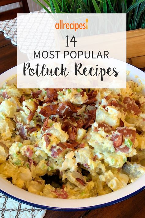 Best Side Dishes For Potluck, Good Pot Luck Dishes, Great Potluck Dishes, Good Potluck Dishes Simple, Hot Potluck Dishes, Comfort Food Potluck Ideas, Favorite Potluck Dishes, Work Lunch Potluck Ideas, Por Luck Dishes