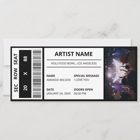 Concert Ticket Template Editable Event Ticket Enhypen Concert Ticket Printable, Diy Tickets For Events, Editable Concert Ticket Template Free, Diy Concert Tickets Gift, Concert Ticket Gift Ideas, Concert Tickets Gift Surprise, Ticket Design Template Free Printable, Diy Concert Tickets, Concert Tickets Design