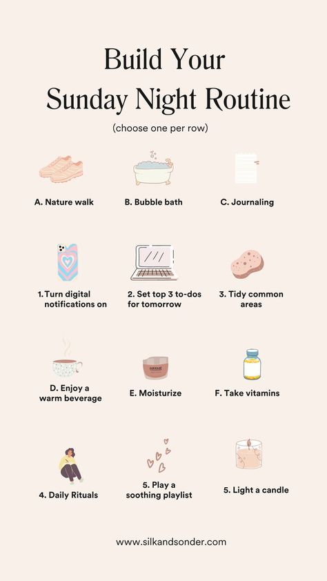 How To Start Daily Routine, Best Routine Life, Things To Do To Reset, Sunday Rest Day Routine, Sunday Reset Night Routine, Daily Rituals Self Care, Sunday Routine Aesthetic, That Woman Routine, Sunday Evening Routine