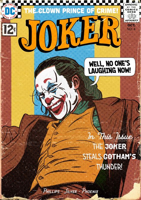 Inspired by vintage dc comics covers #joker #jokermovie #joaquinphoenix #dccomics #comics #vintage Joker Posters Vintage, Comic Covers Dc, Comic Book Vintage, Joker Vintage Poster, Joker Poster Vintage, Dc Posters Vintage, Comic Book Movie Posters, Comic Posters Vintage, Comic Inspired Poster