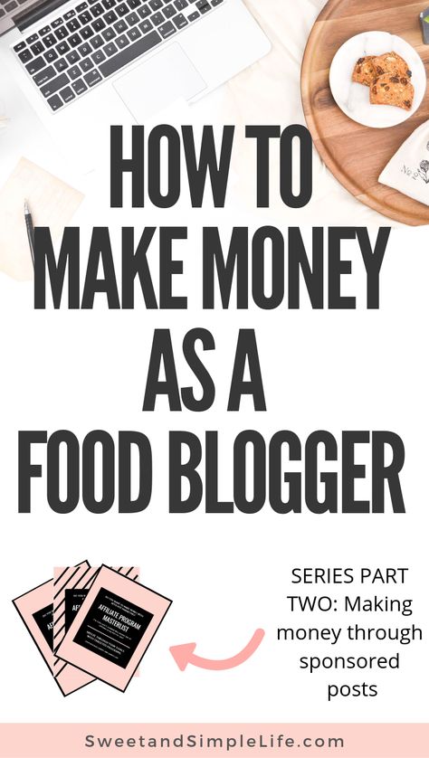 How to make money as a food blogger using sponsored posts, selling your own products, or running ads on your site. #foodblogger #blogtips #startablog How To Become A Food Blogger, Food Blog Ideas, Cooking Business, Blogging Camera, Running Ads, Japan Sushi, Food Blogging, Successful Blogger, Blog Monetization