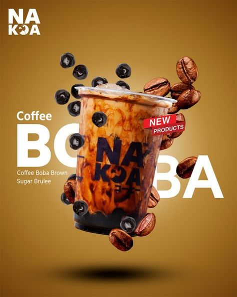 #GRAPHICDESIGN #POSTER #TRENDING #DESIGN #PHOTOGRAPHY Cafe Design Poster, Iklan Boba, Coffee Flyer Design Ideas, Coffee Ads Creative Advertising, Creative Food Ads Ideas, Coffee Graphic Design Poster, Boba Advertisement, Smoothie Advertising, Cafe Product Photography