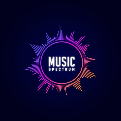 Logo Musik, Lens Flare Photoshop, Music Equalizer, Best Fb Profile Pic, Musical Logo, Sound Logo, Logo Music, Dj Logo, Music Logo Design