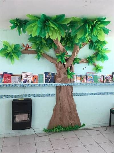 How to make a paper tree for your classroom – Artofit Paper Tree Classroom, Classroom Tree, Jungle Theme Classroom, Jungle Decorations, Jungle Tree, Wood Projects Diy, Wood Projects Ideas, Home Stairs Design, Seni Origami