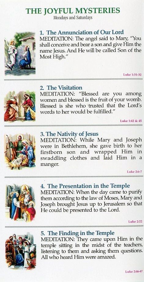 The Joyful Mysteries (Said on Mondays and Saturdays). #joyfulmysteries #rosary #graphic Praying The Rosary Catholic, Sorrowful Mysteries, Joyful Mysteries, Rosary Mysteries, Rosary Prayers Catholic, Mysteries Of The Rosary, Catholic Beliefs, Rosary Prayer, Catholic Religion