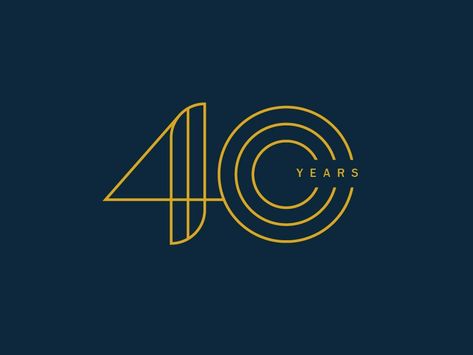 Finnsisu 40th by Derek Wallen on Dribbble 40 Year Anniversary Logo, 40th Anniversary Logo Design, 30 Year Anniversary Logo, 40 Years Anniversary Logo, 40 Anniversary Logo, 30 Anniversary Logo, 10 Anniversary Logo, Logo Aniversario, Anniversary Logo Design