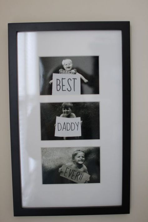 Father's Day DIY photo gift idea Diy Father's Day, Fathers Day Crafts, Cool Fathers Day Gifts, Diy Father's Day Gifts, Cadeau Diy, Father's Day Diy, Fathers Day Presents, Dad Day, Gifts For New Dads