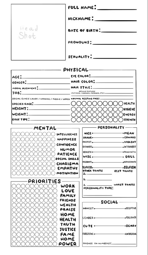 Make A Character Template, Get To Know Oc Template, Story Character Sheet, Basic Oc Info, Get To Know My Character Template, Book Character Sheet Template, Printable Character Sheet, Book Character Info Sheet, Oc Creation Sheet