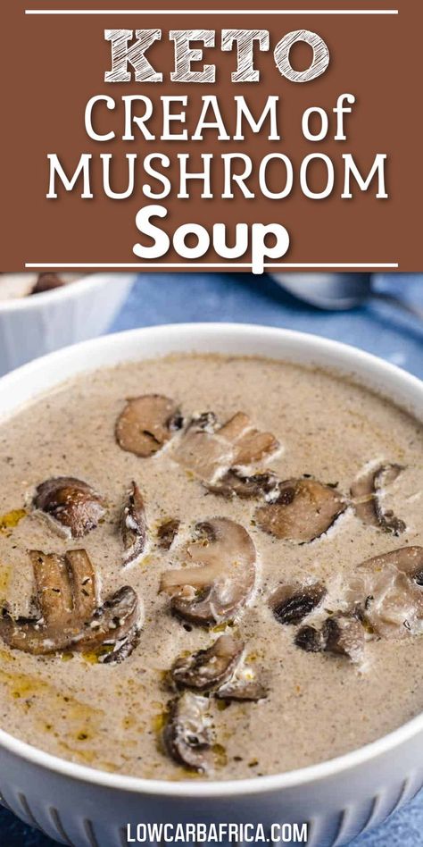 A delicious Keto Cream of Mushroom soup. So creamy and flavorful. Make it on the stove top or make this mushroom soup recipe in your Instant pot. Keto mushroom soup is 100% better than store bought and only takes 30 minutes to make! Keto Magic Soup, Keto Creamy Soup Recipes, Keto Vegetable Beef Soup Recipes, Easy Keto Soup Recipes Low Carb, Keto Creamy Vegetable Soup, Keto Chicken Mushroom Soup, High Protein Mushroom Soup, Keto Cream Of Mushroom Soup Recipes, Keto Creamy Soups