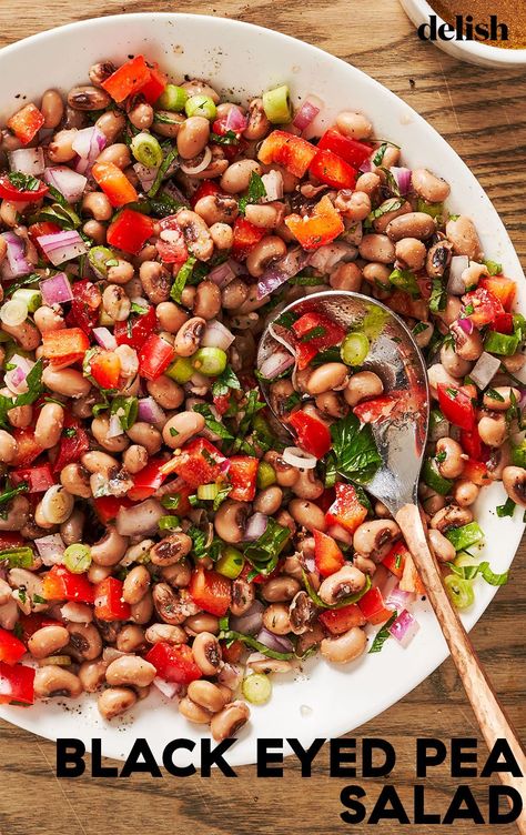 Blackeye Pea Salad Recipes, Mediterranean Black Eyed Peas, Black Eyed Peas Side Dish, Blackeye Pea Salad, Black Eye Pea Salad Recipe, Black Eye Pea Recipes, Black Eyed Peas Salad Recipe, Black Eyed Pea Salad Recipe, Black Eye Peas Recipes Easy