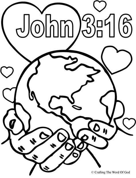 God So Loved The World (Coloring Page) Coloring pages are a great way to end a Sunday School lesson. They can serve as a great take home activity. Or sometimes you just need to fill in those last f... Awana Sparks, Bible Coloring Sheets, Sunday School Coloring Pages, Woord Van God, Bible Verse Coloring Page, Scripture Coloring, Valentine Coloring Pages, Bible Verse Coloring, Preschool Bible