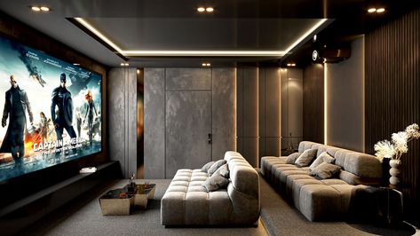 Cinema Home Cinema Home Theater Home Theatre Design Interiors, Cinema Room Home, Cinema Room Ideas, Home Theatre Design, Furniture Sets Design, Space Interior Design, Theater Sofa, Home Theater Room Design, Theater Rooms