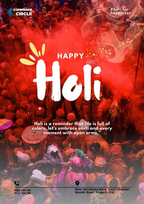 Holi poster Happy Holi Posters, Holi Posters, Holi Poster, Happy Holi, In This Moment, Let It Be, Canvas, Quick Saves