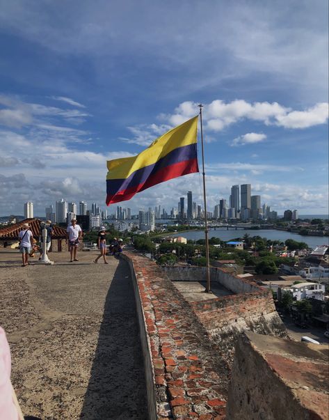 Columbia Cartagena, Latino Aesthetic, Cartagena Colombia Travel, Columbia Country, Flag Aesthetic, Colombia Country, Colombia Flag, Trip To Colombia, Colombian Art