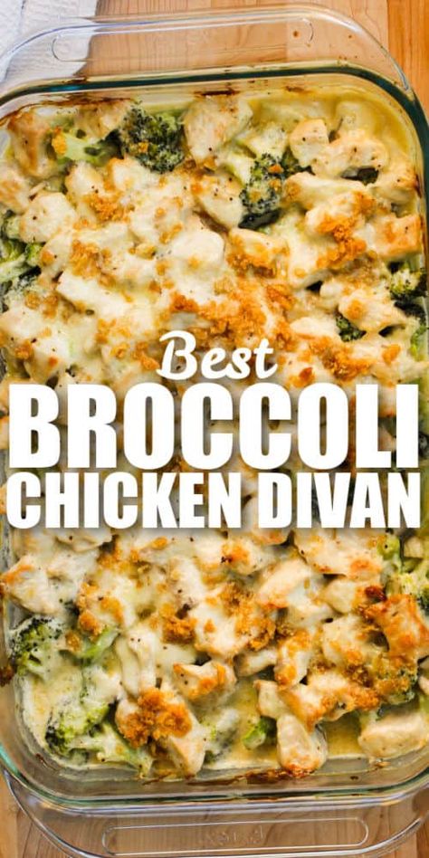 Broccoli Chicken Divan, Chicken Broccoli Divan, Chicken Breast Casserole Recipes, Chicken Breast Casserole, Hobo Dinner, Chicken Divan Recipe, Broccoli And Chicken, Chicken Divan, Broccoli Chicken