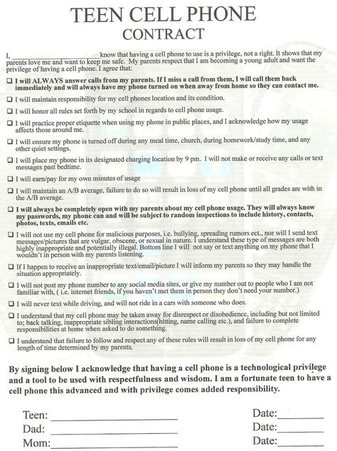 Organisation, Teen Cell Phone Contract, Phone Contract, Cell Phone Contract, Kids Cell Phone, Raising Teenagers, Parenting Teenagers, Parenting Help, Cell Phone Repair