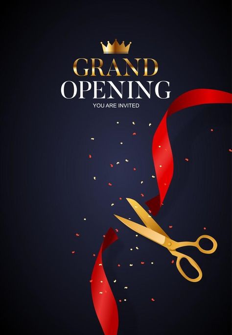 Saloon Invitation Card, Inauguration Poster, Luxury Backdrop, Shop Opening Invitation Card, Opening Card, Grand Opening Banner, Grand Opening Invitations, New Instagram Logo, Funeral Posters