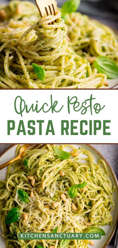 Pesto Pasta With Jarred Pesto, Pesto Spaghetti Sauce, Quick Pesto Recipe, How To Use Pesto With Pasta, Easy Pasta Pesto Recipes, Pesto Pasta Healthy Recipe, Pesto Pasta Easy From Jar, Butter Pesto Pasta, Chicken Pesto Pasta Dairy Free