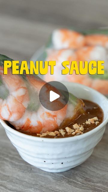 Ken T on Instagram: "This Vietnamese peanut sauce is my favorite dipping sauce, along with spring rolls. It’s sweet, savory, creamy, nutty, and has a luscious, top-notch mouthfeel. I could literally drink this by the gallon!

It only requires a handful of ingredients and only takes about five minutes to come together!

The full recipe and measurements is on my blog at:
www.feedthepudge.com

Then make sure you come back tomorrow to learn how I make my pork and shrimp spring rolls (goi cuon) from scratch!

#peanutsauce #dippingsauce #springrolls #vietnameserecipes" Best Peanut Sauce For Spring Rolls, Asian Sauce For Shrimp, Thai Spring Rolls With Peanut Sauce, Peanut Dipping Sauce For Spring Rolls, Spring Roll Sauce Recipe, Peanut Sauce For Spring Rolls, Oxtail Pho, Savoury Dips, Vietnamese Peanut Sauce