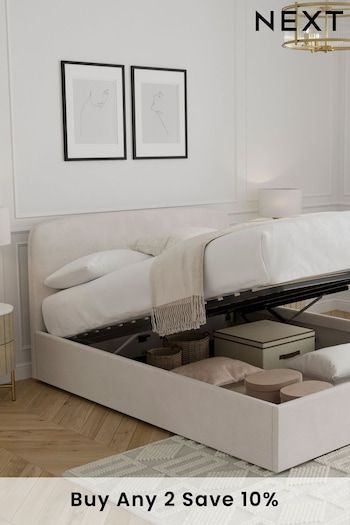 White Beds & Bed Frames | Next UK White Double Bed Frame, White Double Bed, Low Bed Frame, Double Bed With Storage, Simple Bed Frame, Storage Bed Frame, Double Bed Designs, White Bed Frame, Fabric Bed Frame