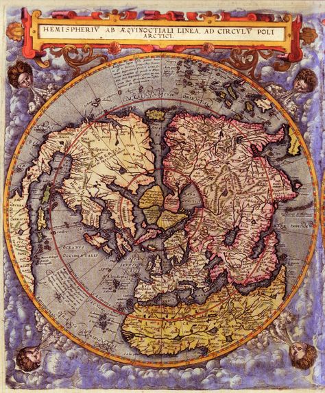 World Map 16th Century. World maps of the Northern and Southern hemisphere published in 1593 by the Dutch cartographer and engraver Gerard de Jode. Page 1. All World Map, Ancient World Maps, Earth Map, Art Carte, Ayat Alkitab, Ancient Maps, Map Globe, Old World Maps, Old Maps