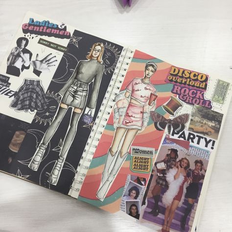 Fashion Student Aesthetic Drawing, Art Portfolio Fashion, Fashion Gcse Sketchbook, Fashion Art Sketchbook, Fashion And Textiles Sketchbook, Fashion Sketch Book Cover Ideas, Fashion Research Sketchbook, Fashion Art Portfolio, Sketchbook Fashion Ideas